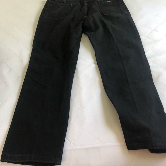 Rustler 38x30 Straight Fit Men’s Jeans (Black) - Picture 8 of 8